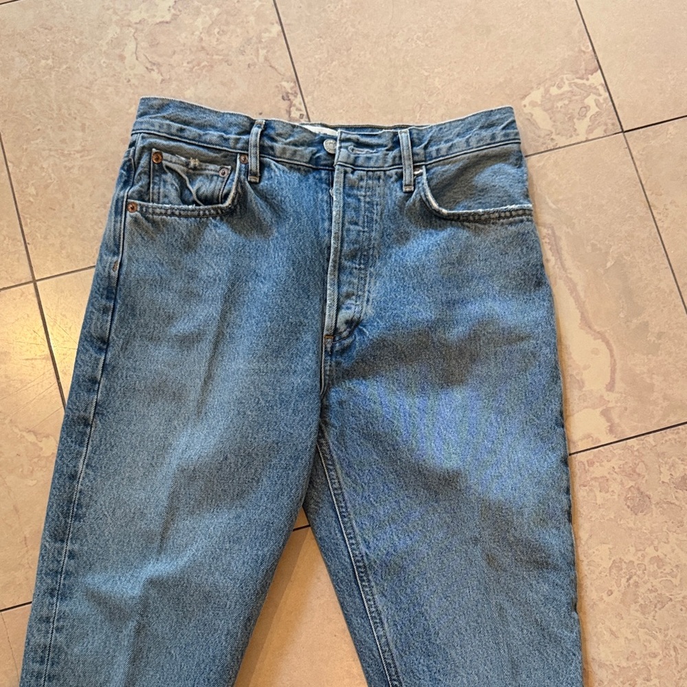Agolde Women's Straight Blue Jeans